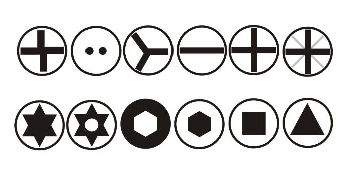 適用部分螺絲型號