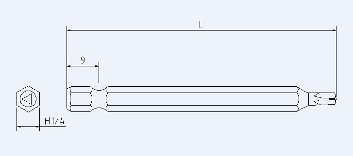 SH1/4三角起子頭