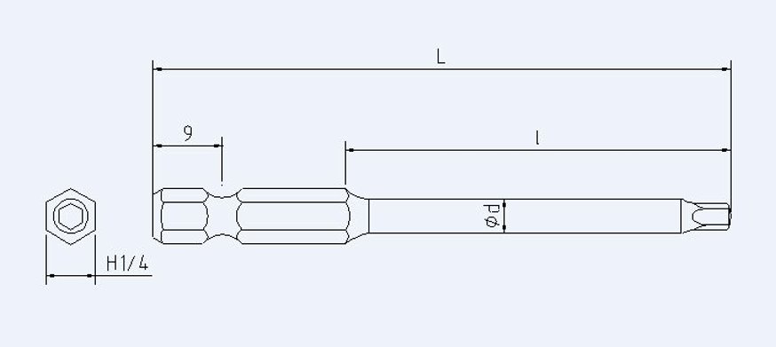 sh1/4六角起子頭帶變徑